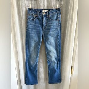 Madewell Cali Demi-Boot Blue Denim Jeans size 23